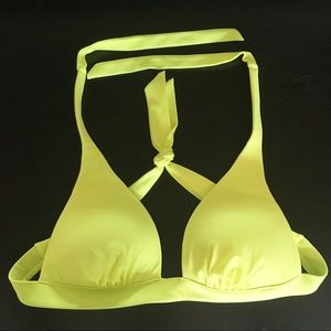 VS NWOT MEDIUM BIKINI TOP FLORESCENT YELLOW SEXY